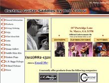 Tablet Screenshot of guitarsaddles.com